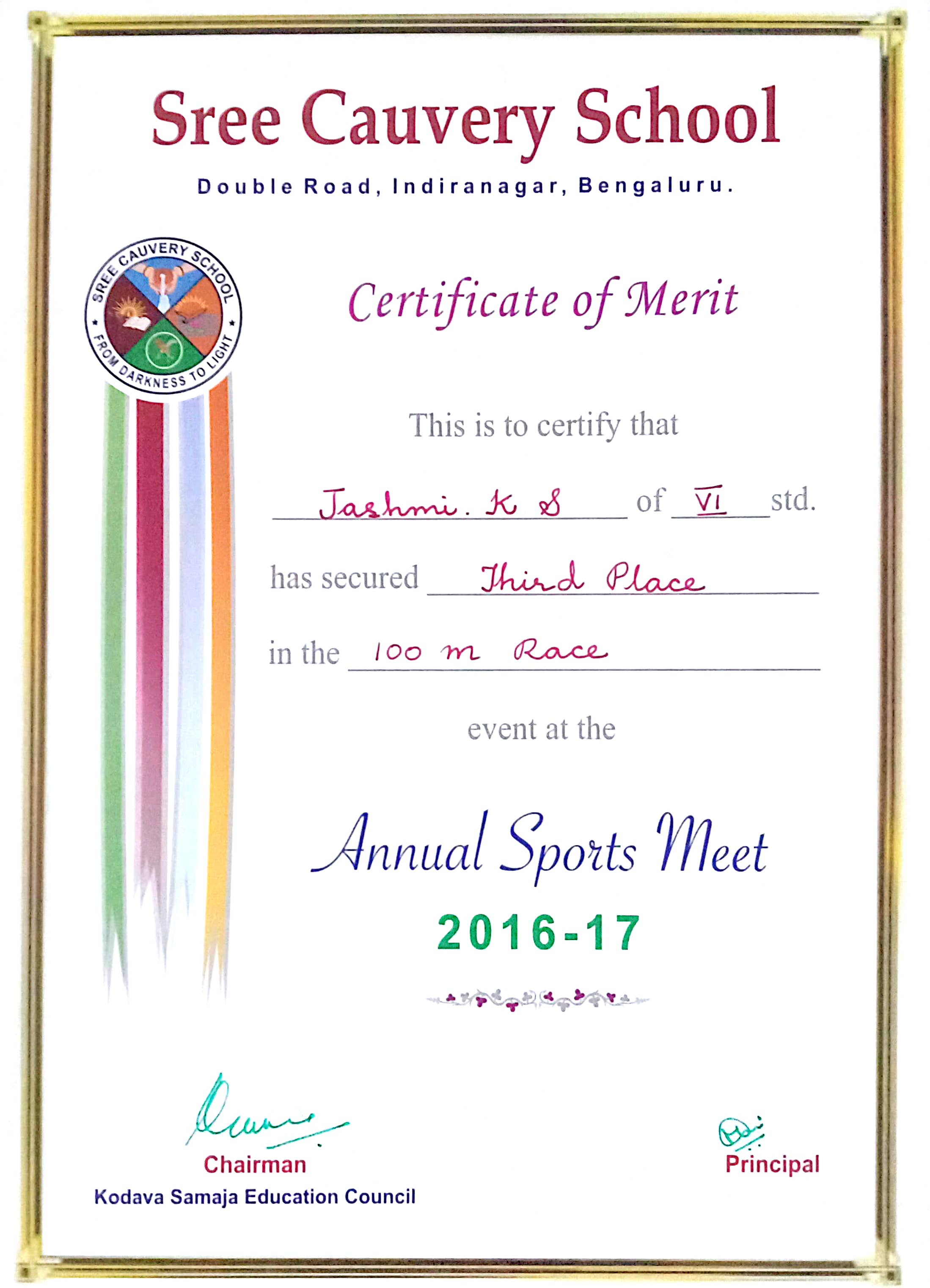 Certificate thumbnail